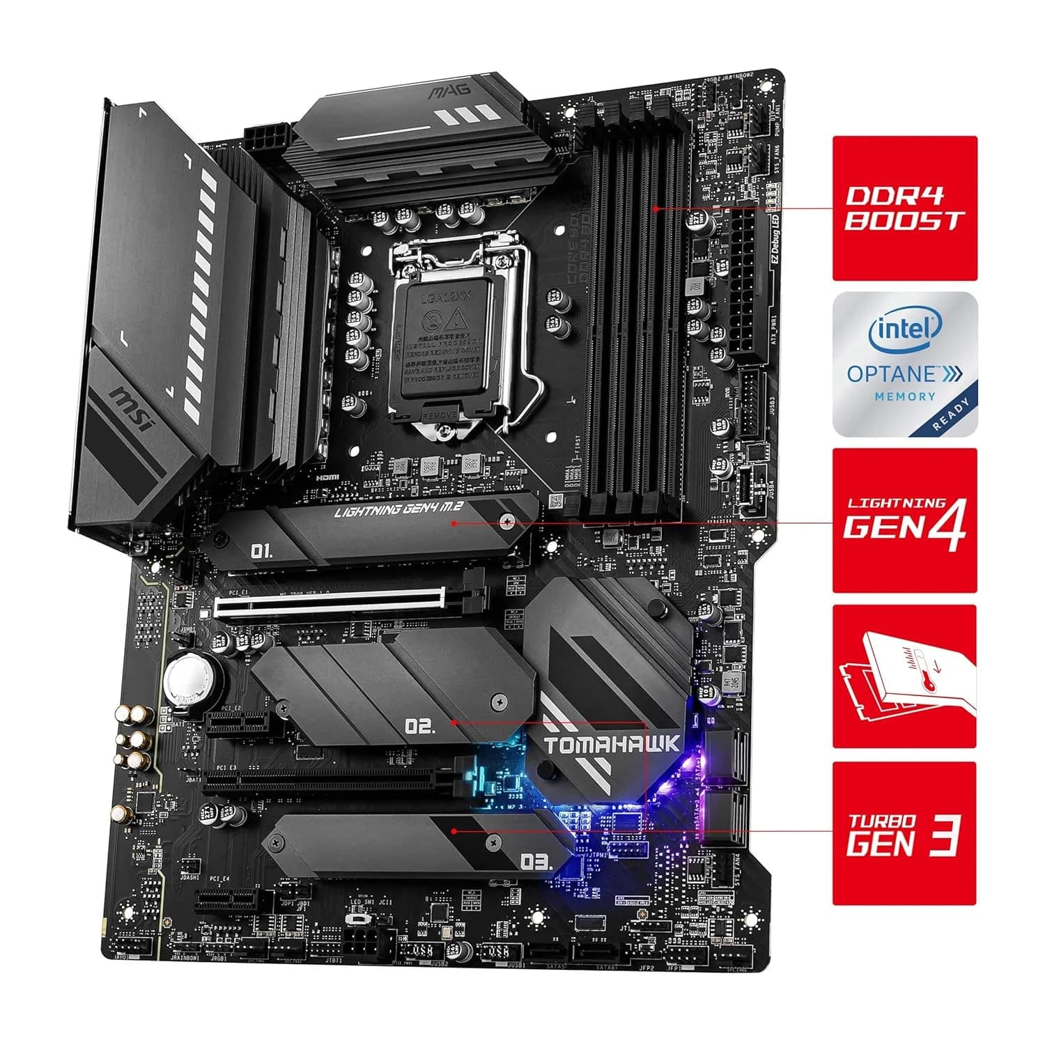 MSI MAG Z590 Tomahawk WIFI Intel Motherboard — image 1