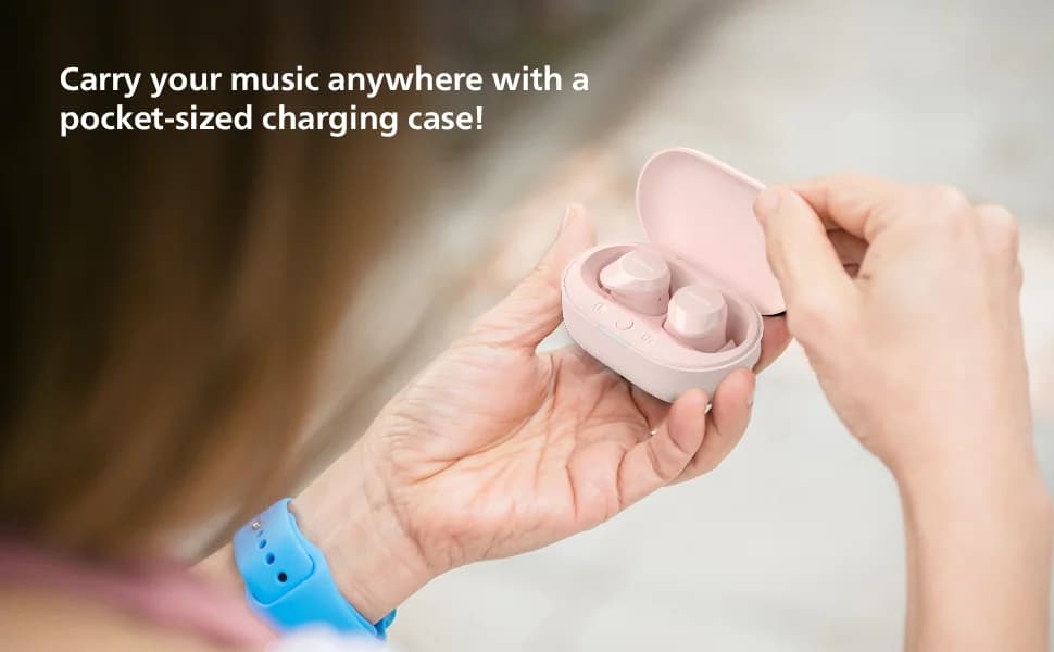 PHILIPS TAT1209 True Wireless Earbuds - Pink — image 1