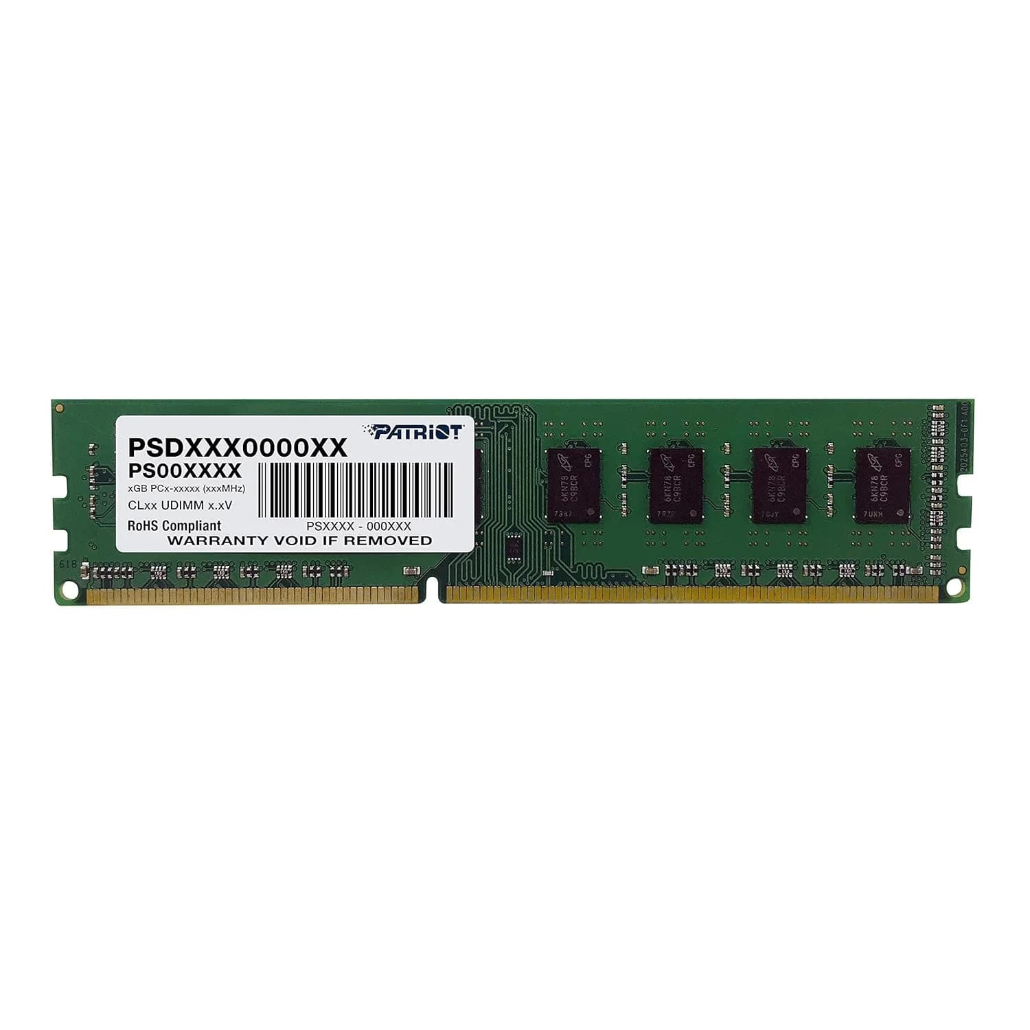 Patriot Signature Line 4GB DDR3 PC3-10600 240-Pin DIMM Memory — image 1