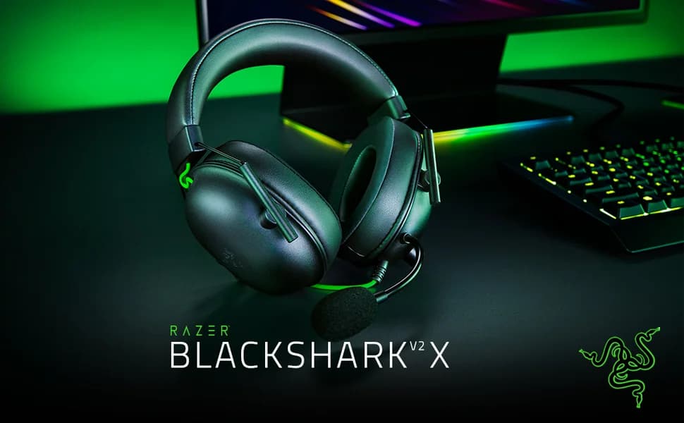 Razer BlackShark V2 X Gaming Headset Black — image 1