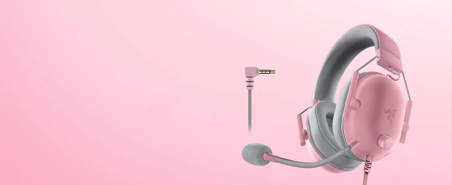 Razer BlackShark V2 X Xbox Gaming Headset: 50mm Drivers - Cardioid Mic - Lightweight - Comfortable Noise Isolating Earcups - for Xbox Series X, Series S, PS5, PC, Switch via 3.5mm Jack - Quartz Pink — image 1