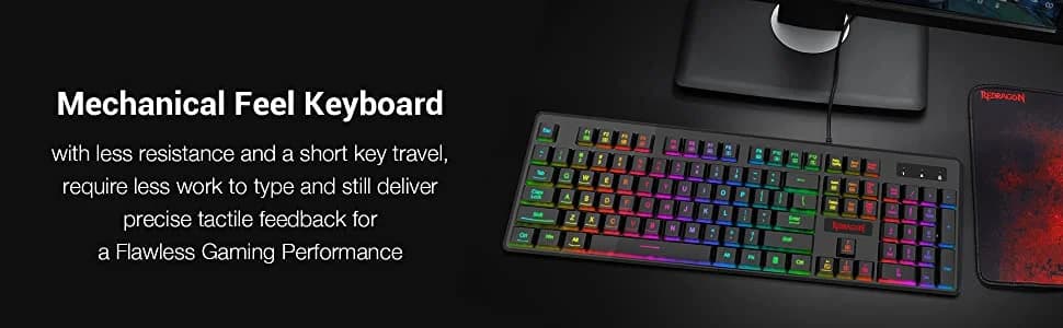 Redragon K509 Dyaus RGB Mechanical feel like Gaming Keyboard — image 1