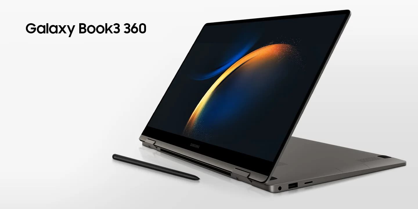 SAMSUNG Galaxy Book3 360 EVO AMOLED Intel Core i5 13th Gen 1340P - (16 GB/512 GB SSD/Windows 11 Home) NP750QFG-KA2IN Thin and Light Laptop (15.6 Inch, Graphite, 1.46 Kg, With MS Office) — image 1