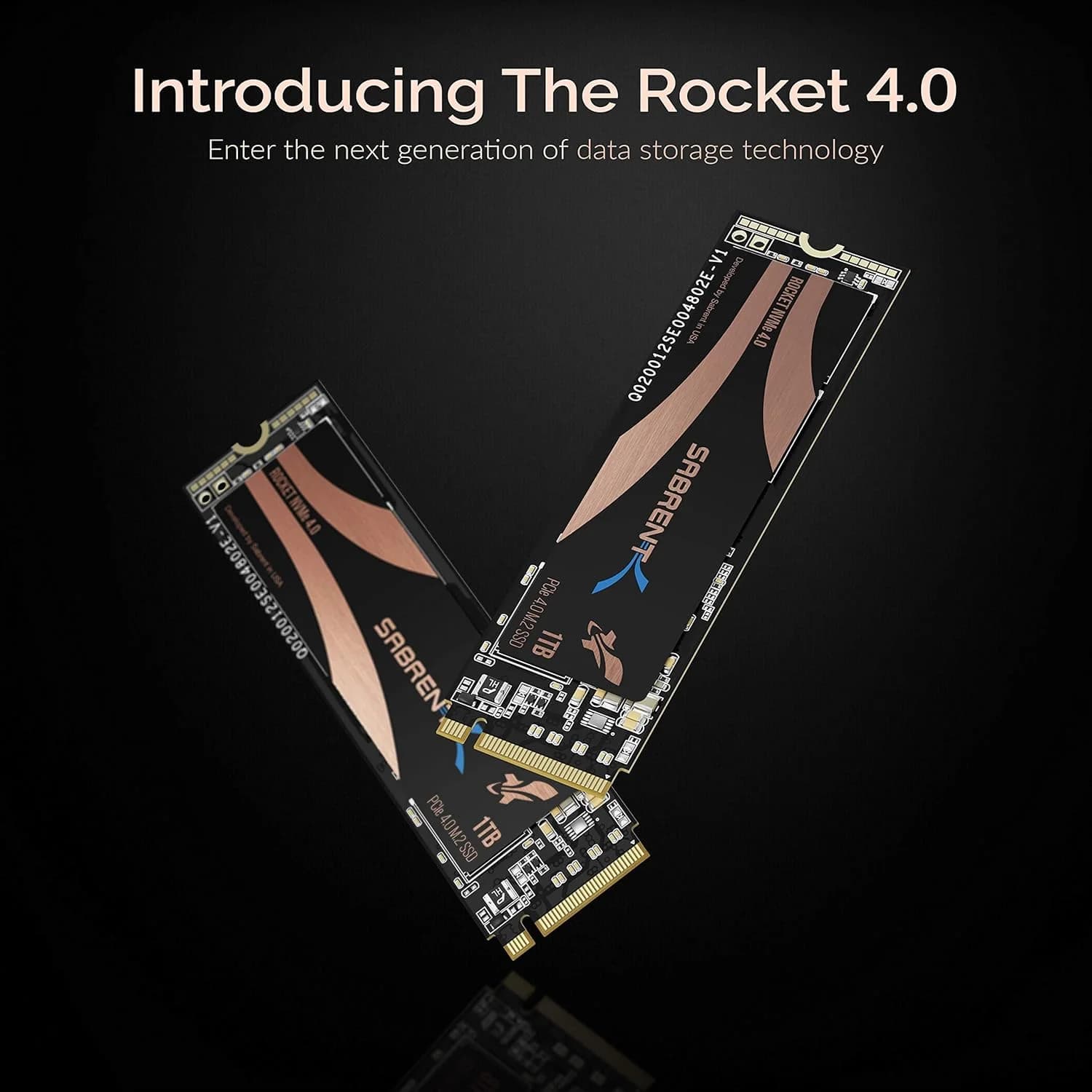 Sabrent 1TB Rocket NVMe 4.0 Gen4 with Heatsink PCIe M.2 Internal SSD Extreme Performance Solid State Drive — image 1