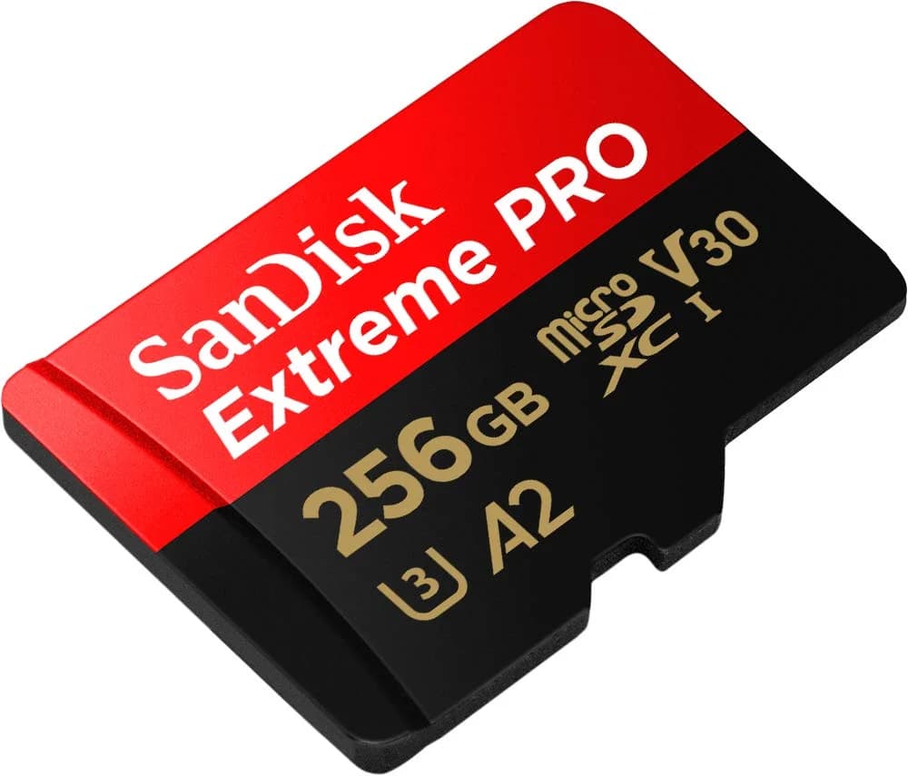 SanDisk Extreme Pro 256GB microSDXC UHS-I Memory Card With Adapter — image 1
