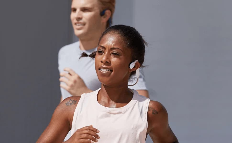 Shokz OpenMove Open-Ear Bluetooth Sport Headphones Bone Conduction Wireless Earphones Blue — image 1