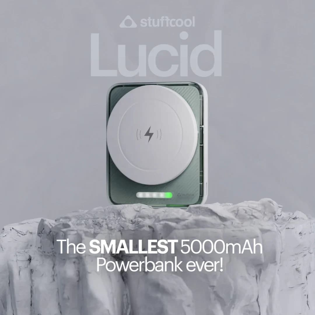 Stuffcool Lucid 15W Magnetic Wireless Powerbank 5000mAh Battery Capacity — image 1