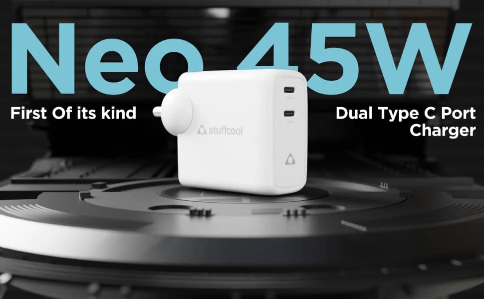 Stuffcool Neo 47W Dual Type C GaN Charger — image 1
