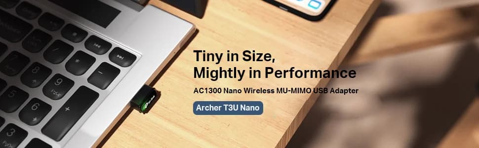 TP-Link Archer T3U Nano AC1300 Nano Wireless MU-MIMO USB Adapter — image 1