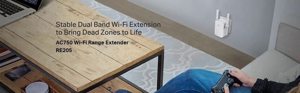 TP-Link RE205 AC750 Universal Wireless Dual Band Range Extender — image 1