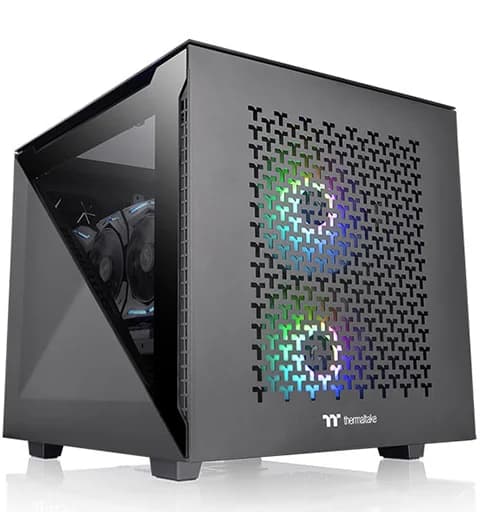 Thermaltake Divider 200 TG Air Black Edition Micro-ATX Tempered Glass — image 1