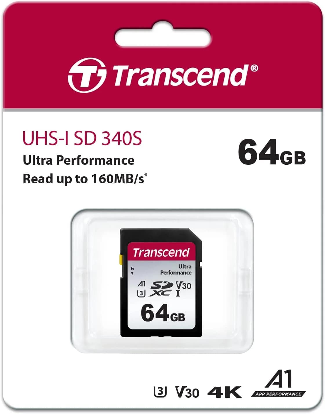 Transcend 64GB 340S UHS-I A1 SDXC Card — image 1