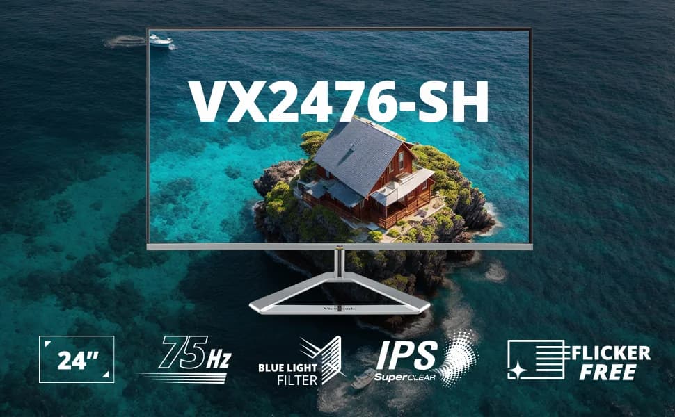 ViewSonic VX2476-SH 24" FHD IPS Monitor 75Hz — image 1
