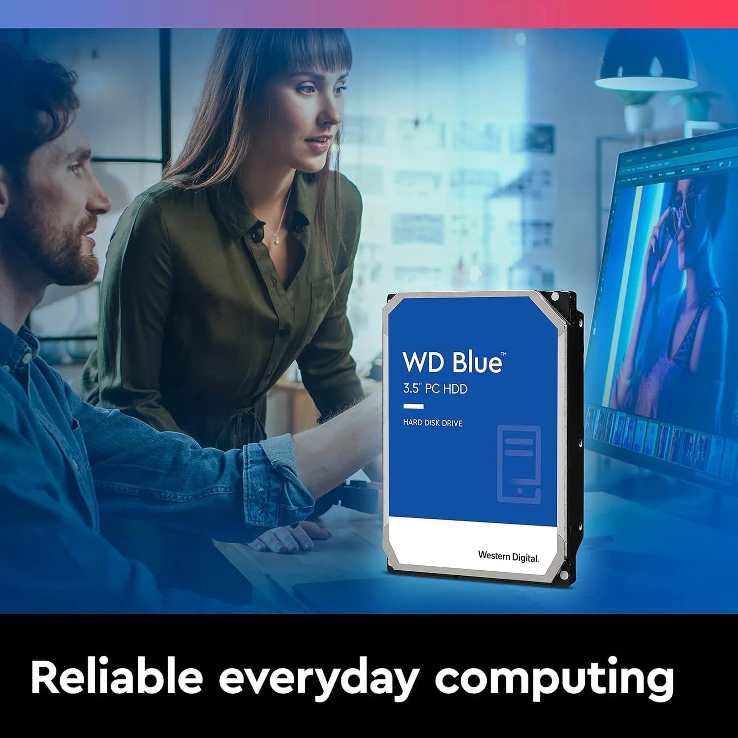 Western Digital Blue 2TB 3.5 inch SATA Hard Drive — image 1