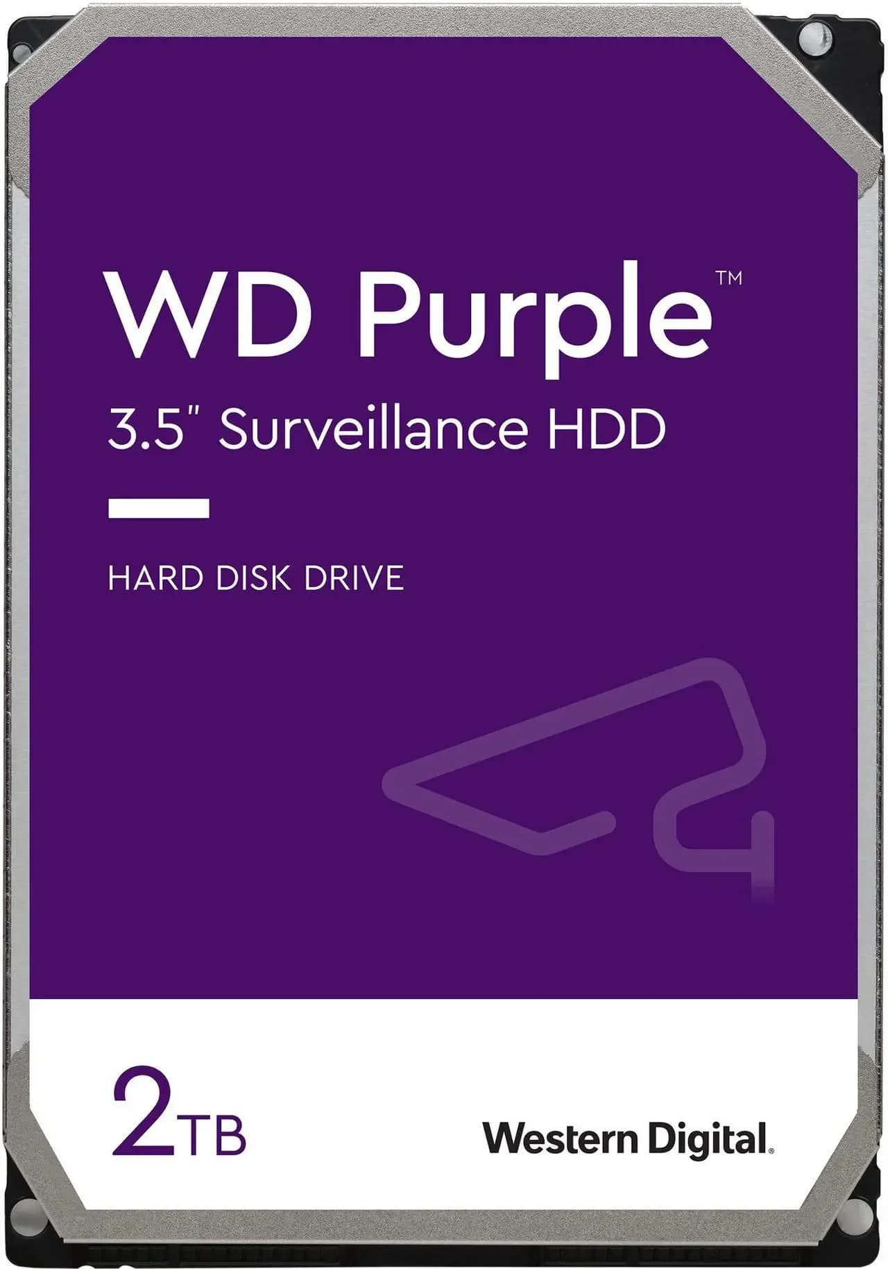 Western Digital Purple Surveillance 2TB 3.5 inch SATA Hard Drive — image 1