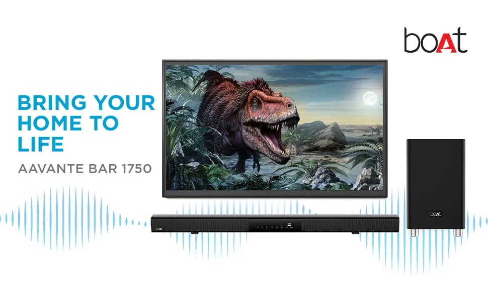 boAt Aavante Bar 1750 2.1 Channel Bluetooth Soundbar with 120W RMS boAt Signature Sound — image 1
