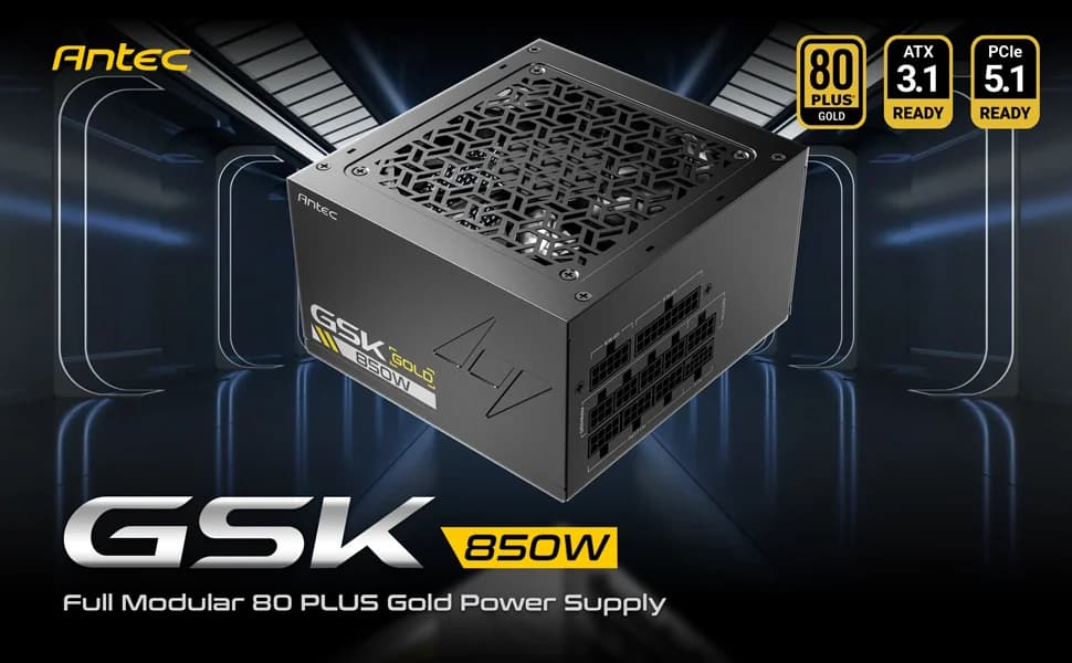 ANTEC GSK750 ATX3.1 750W 80 Plus Gold Fully Modular Power Supply