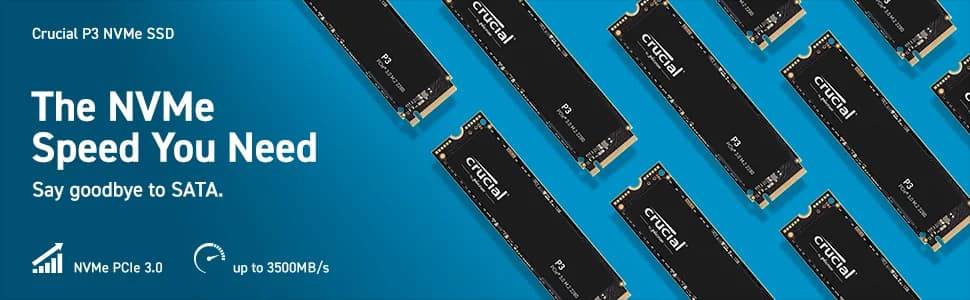 Crucial P3 2TB M.2 NVMe Internal SSD