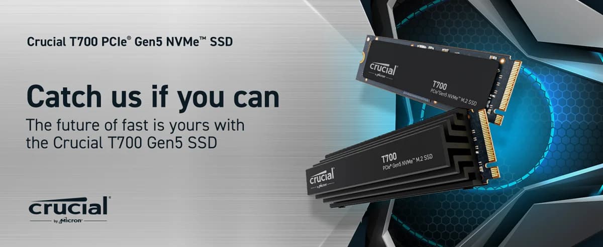 Crucial T700 4TB PCIe 5.0 x4 M.2 Internal SSD — image 1