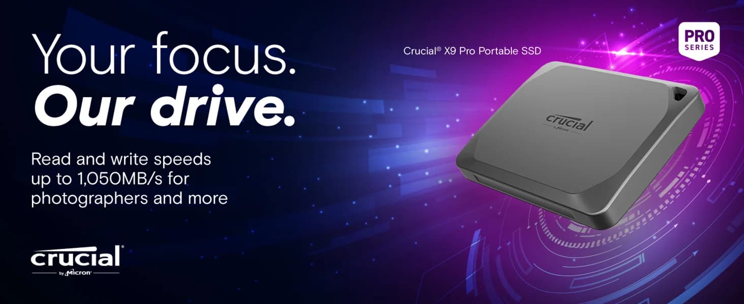 Crucial X9 Pro 1TB USB 3.2 Gen 2 Portable SSD — image 1