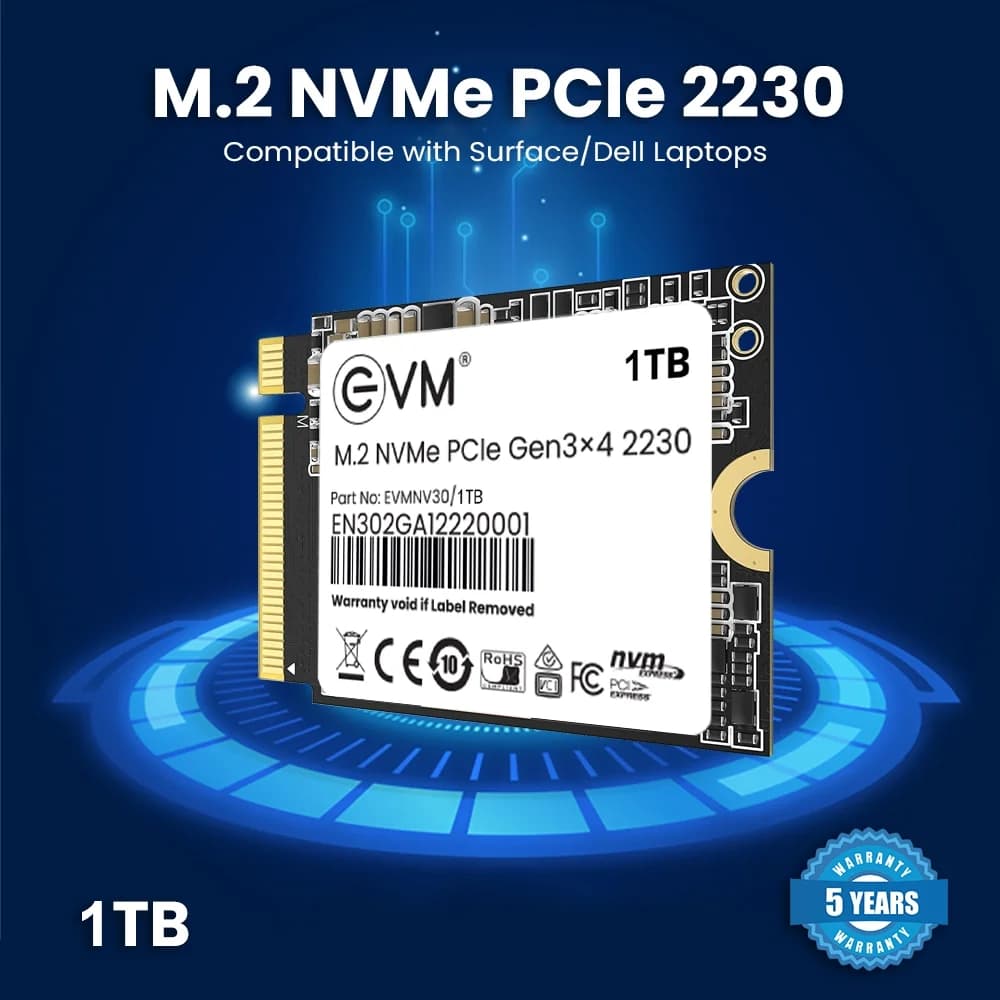 EVM M.2 2230 NVMe 1TB SSD — image 1