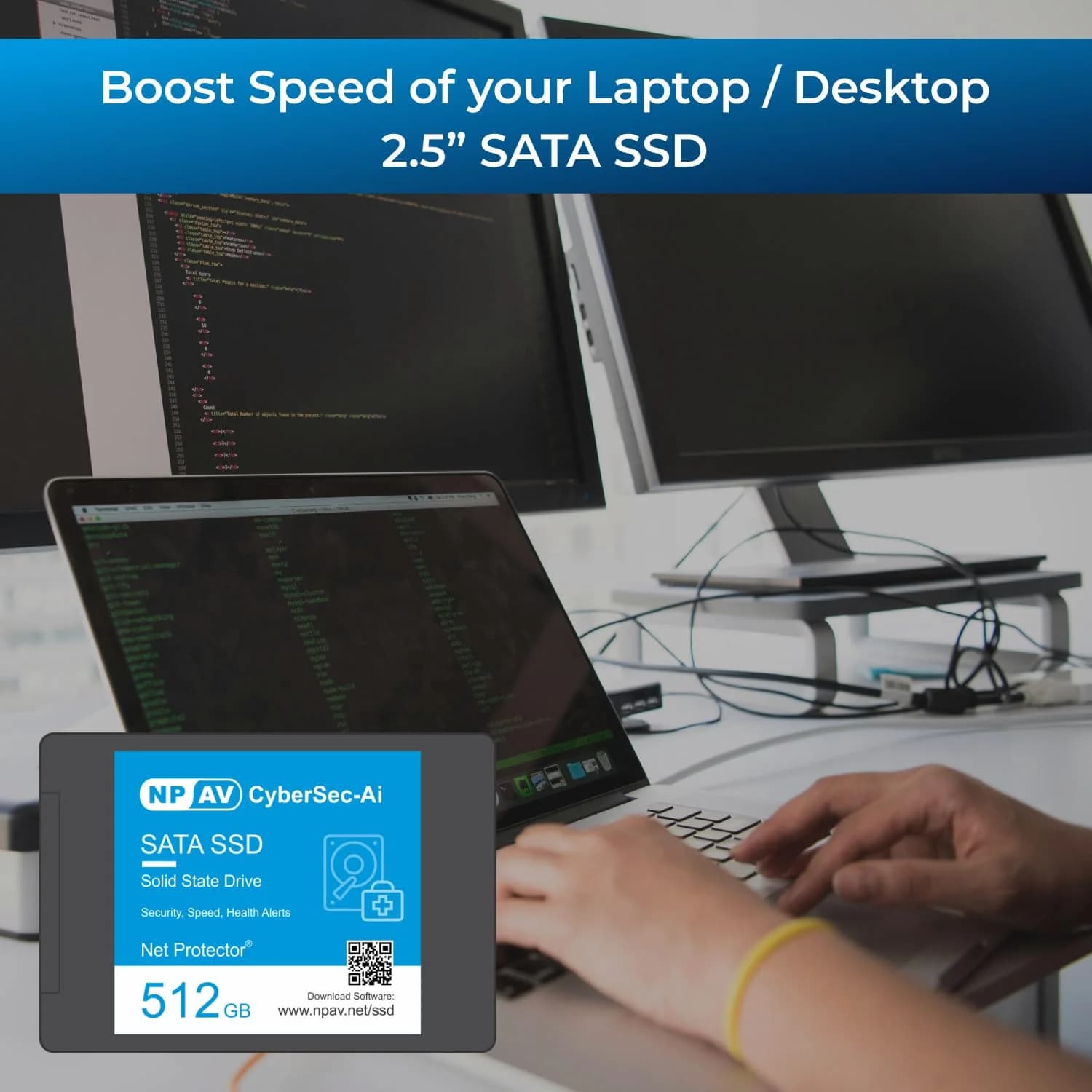 NPAV CyberSec-Ai 1TB Ultra Durable 2.5" SATA SSD