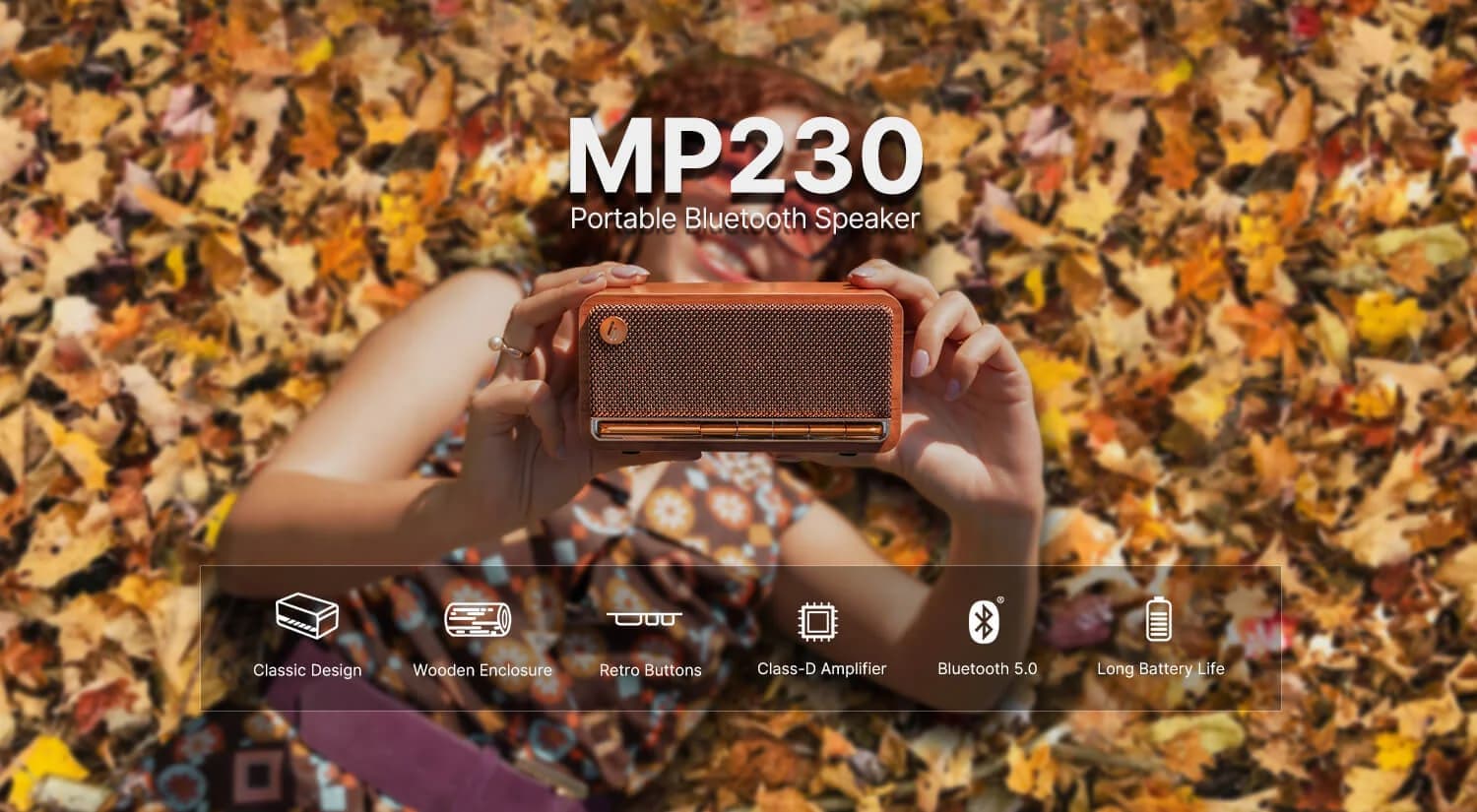 Edifier MP230 Portable Bluetooth Speaker Brown — image 1