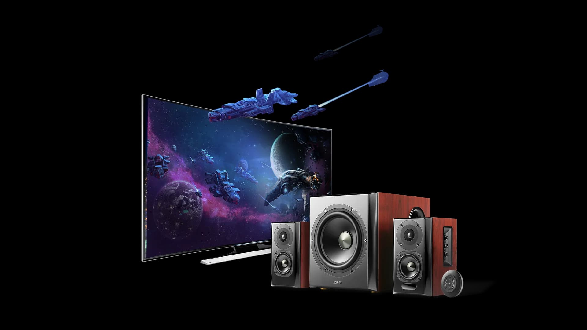 Edifier S350DB Bookshelf Speakers and Subwoofer 2.1 Speaker System